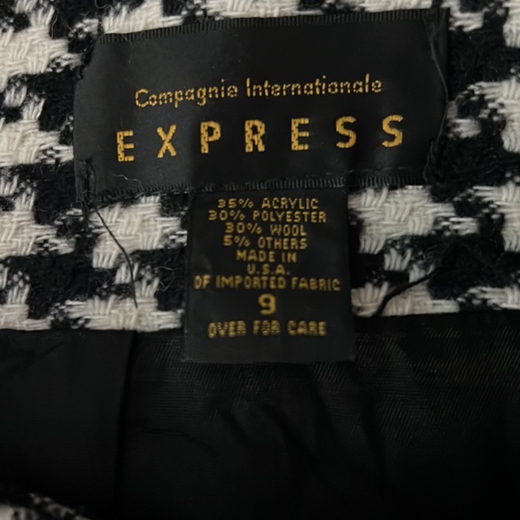 Express, Fully lined houndstooth skirt - Picture 4 of 4
